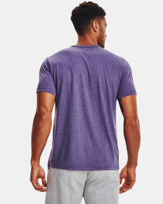 Men's UA Bi-Blend Collegiate Sideline T-Shirt, Purple, pdpMainDesktop image number 1